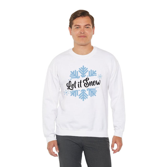 Snowflake Unisex Sweatshirt - Let it snow Design