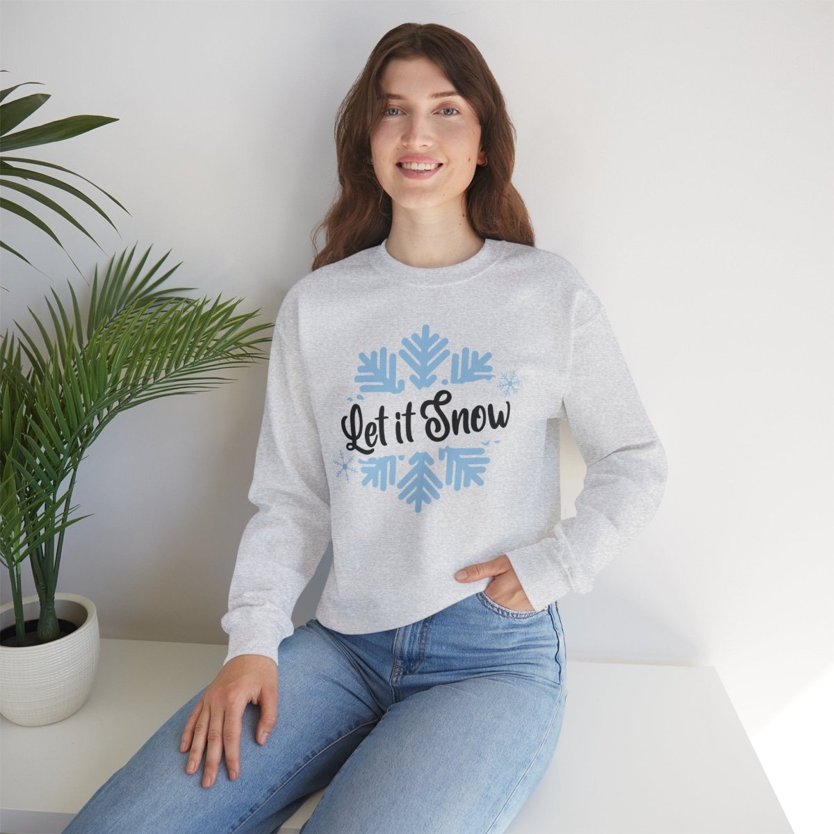 Snowflake Unisex Sweatshirt - Let it snow Design