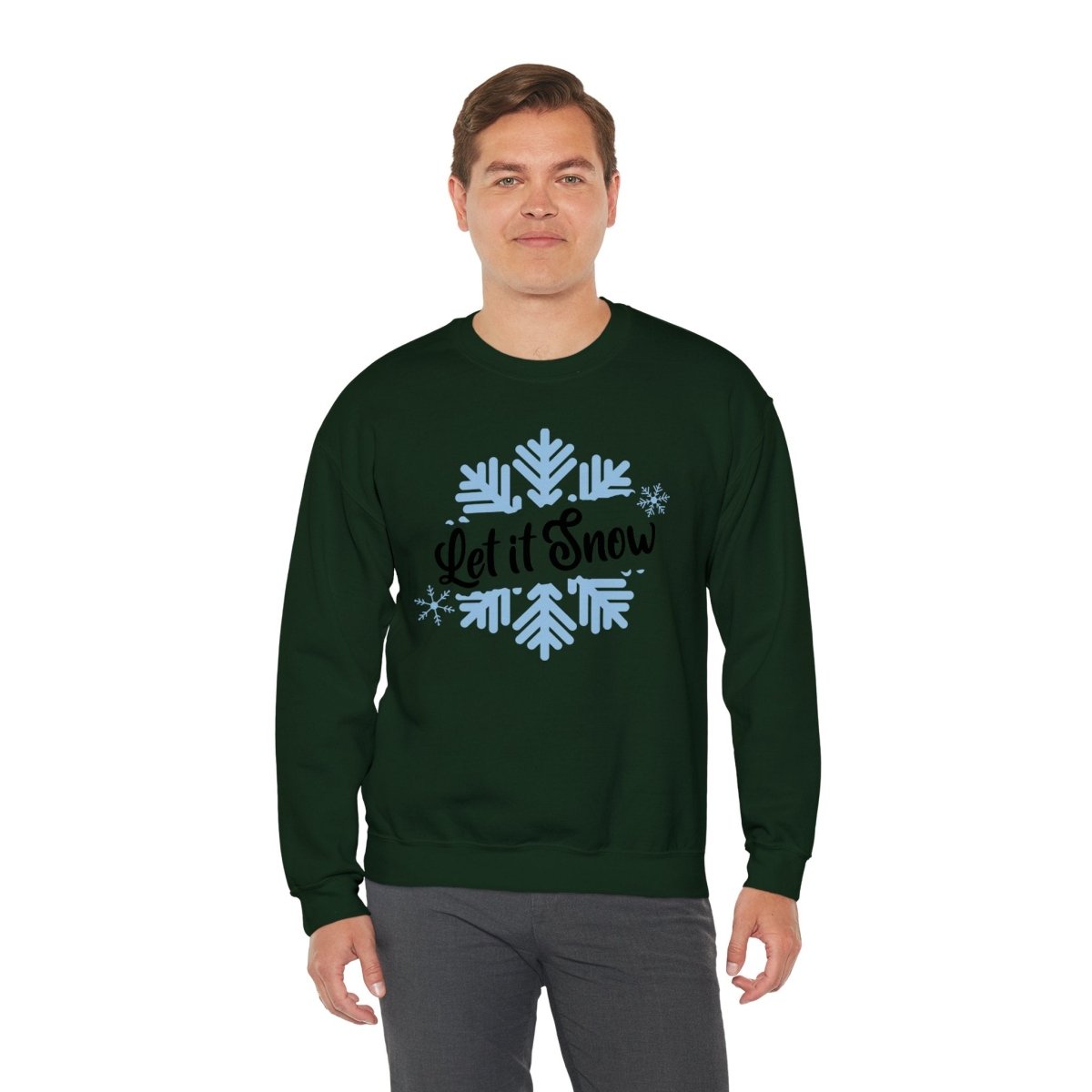 Snowflake Unisex Sweatshirt - Let it snow Design