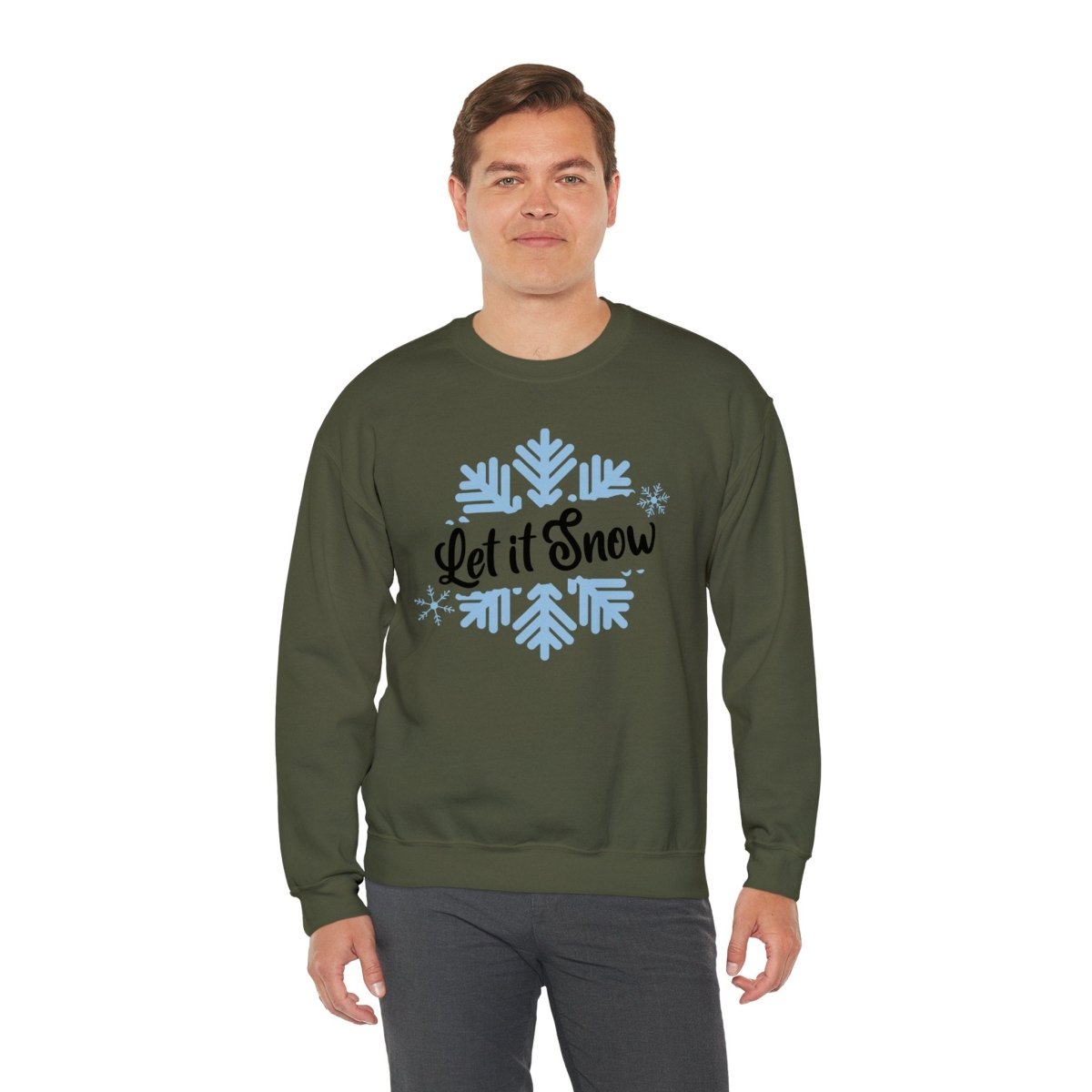 Snowflake Unisex Sweatshirt - Let it snow Design