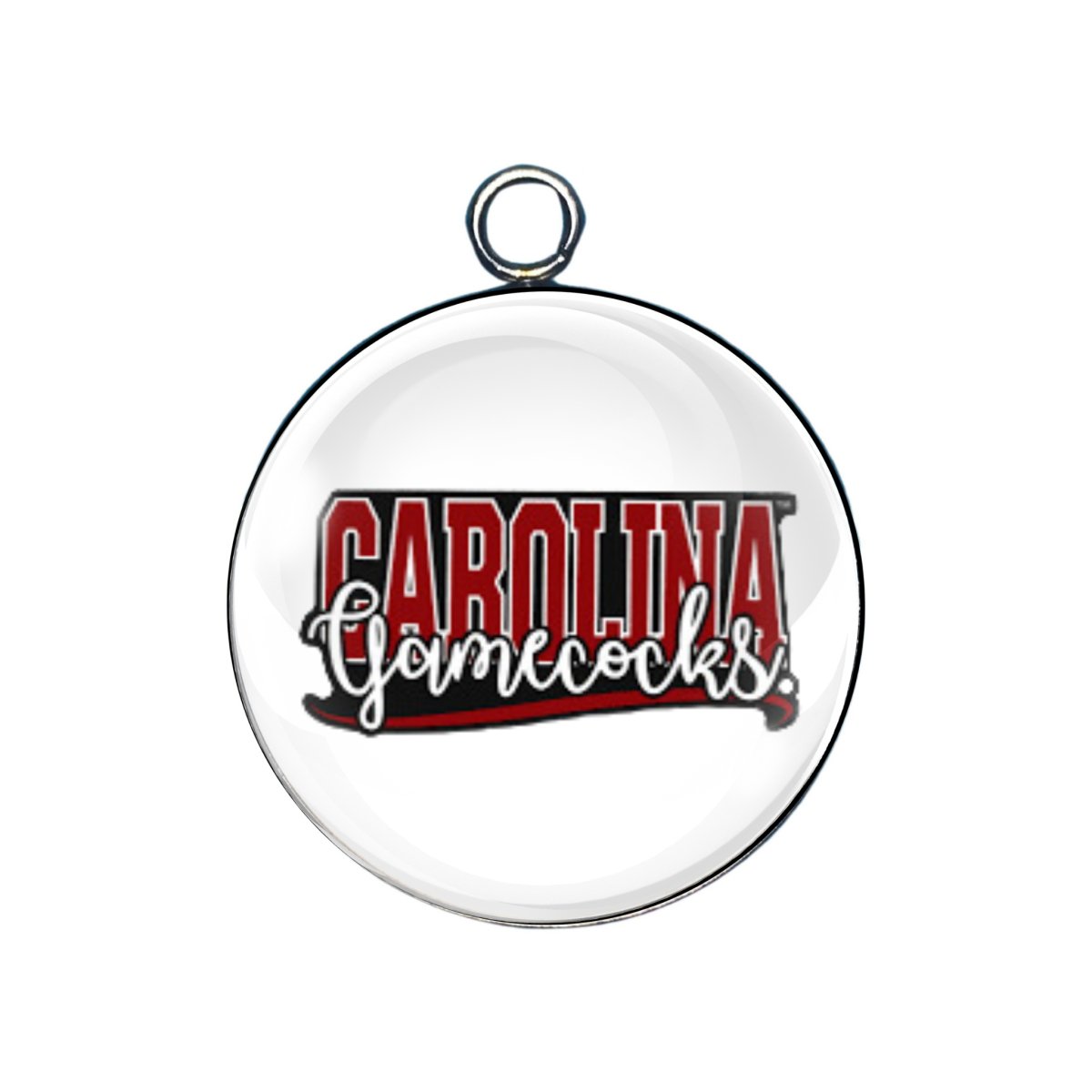 South Carolina Gamecocks Glass Cabochon Charms