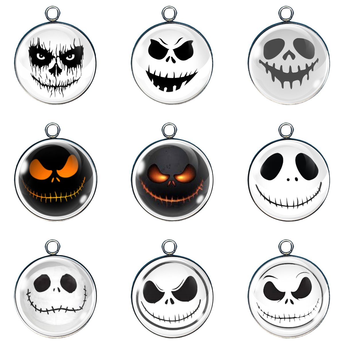 Spooky Halloween Face Charms