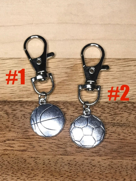 Sports Ball Zipper Pulls