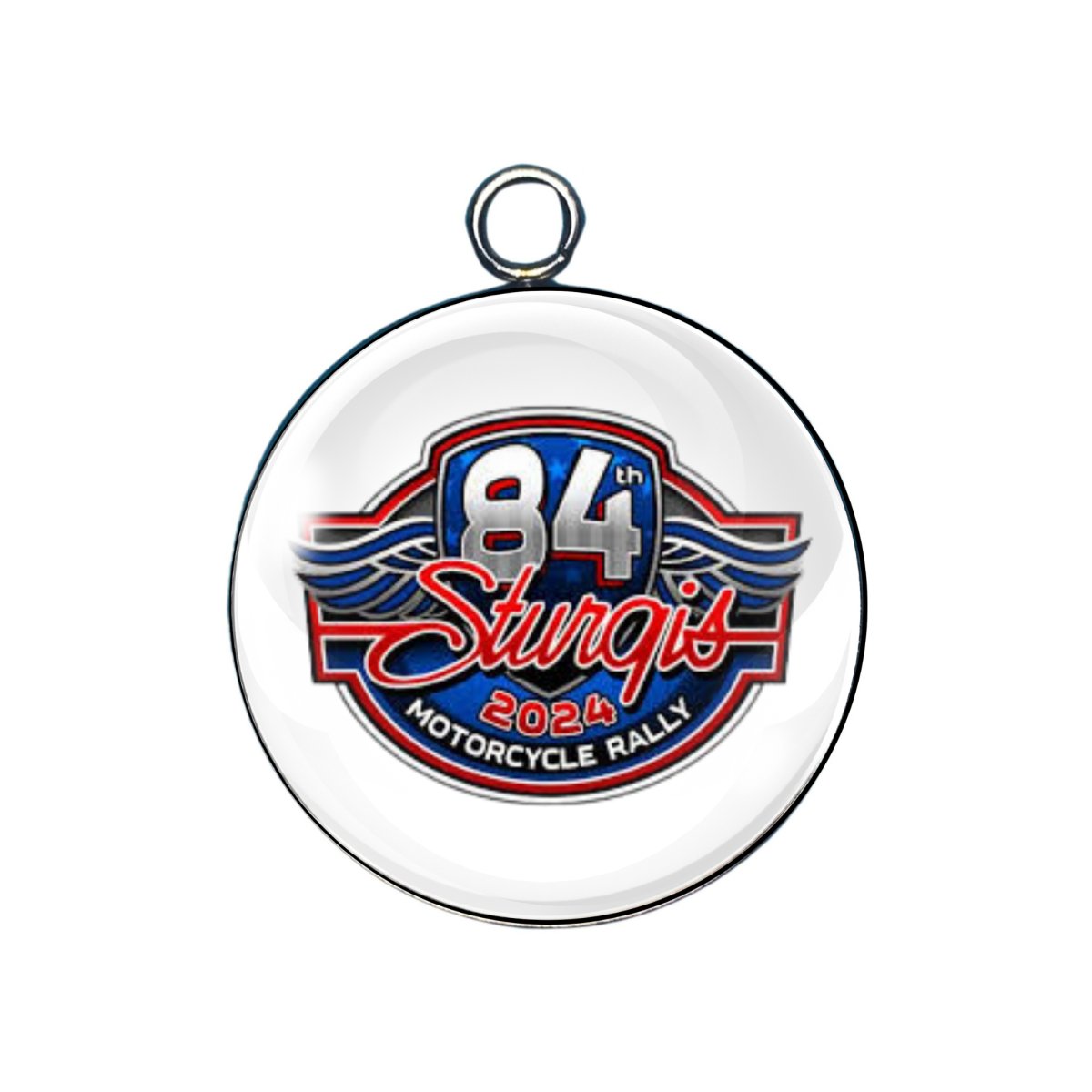 Sturgis rally 2024 glass cabochon charm