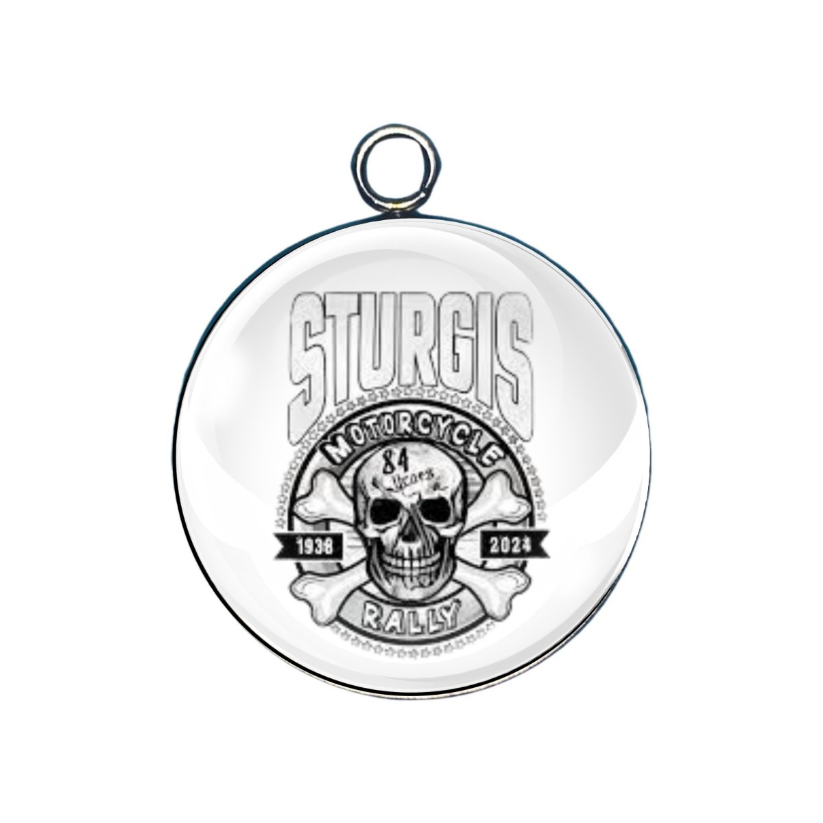 Sturgis rally 2024 glass cabochon charm