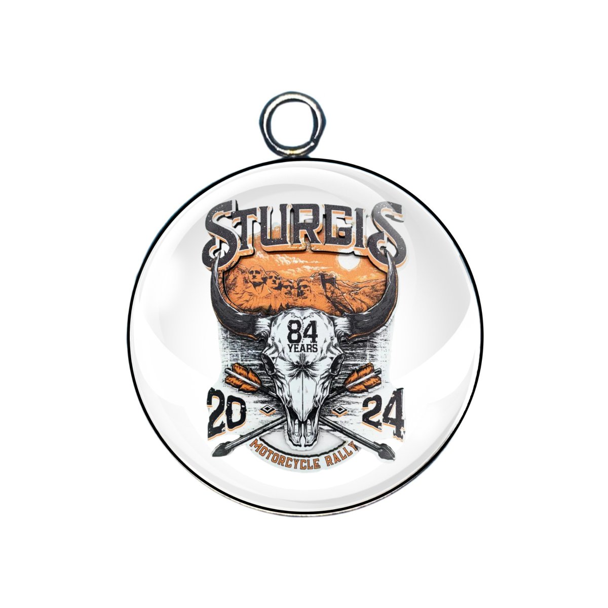 Sturgis rally 2024 glass cabochon charm