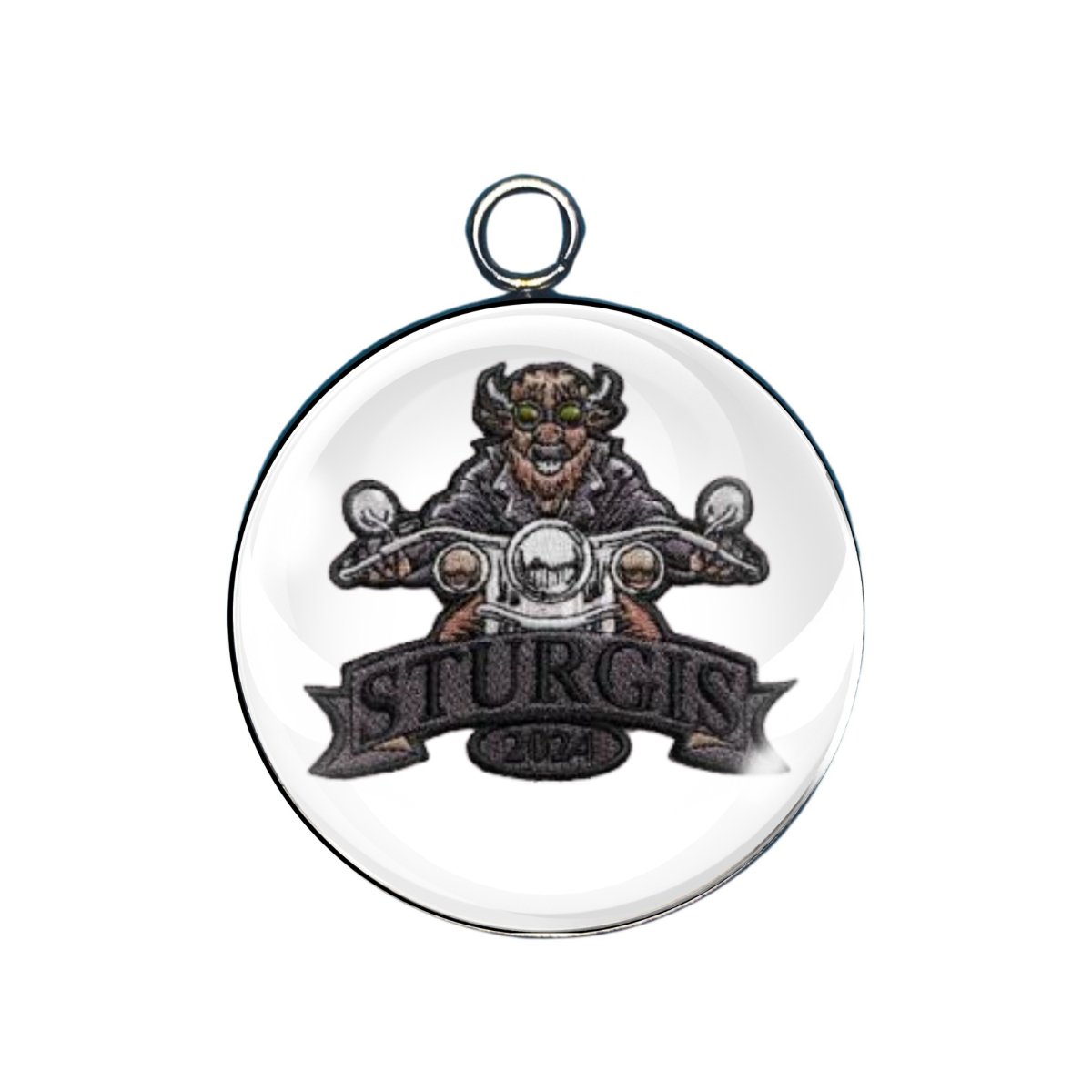 Sturgis rally 2024 glass cabochon charm