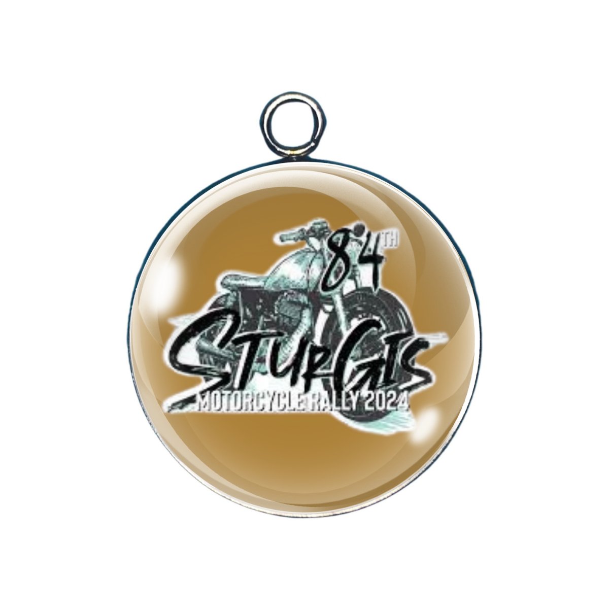 Sturgis rally 2024 glass cabochon charm