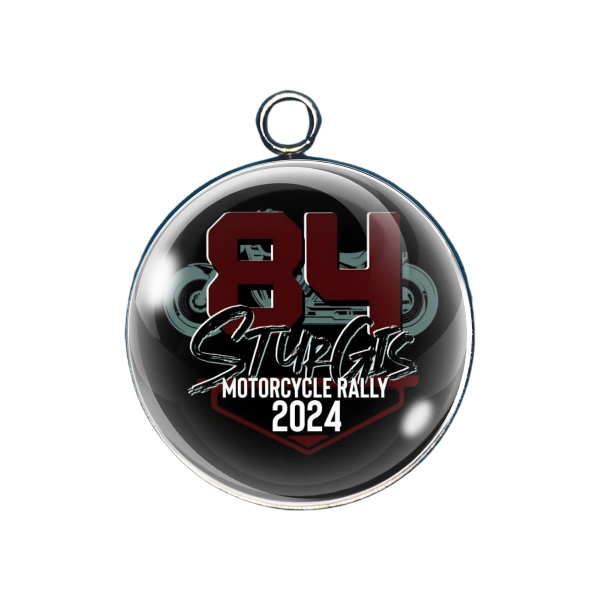 Sturgis rally 2024 glass cabochon charm