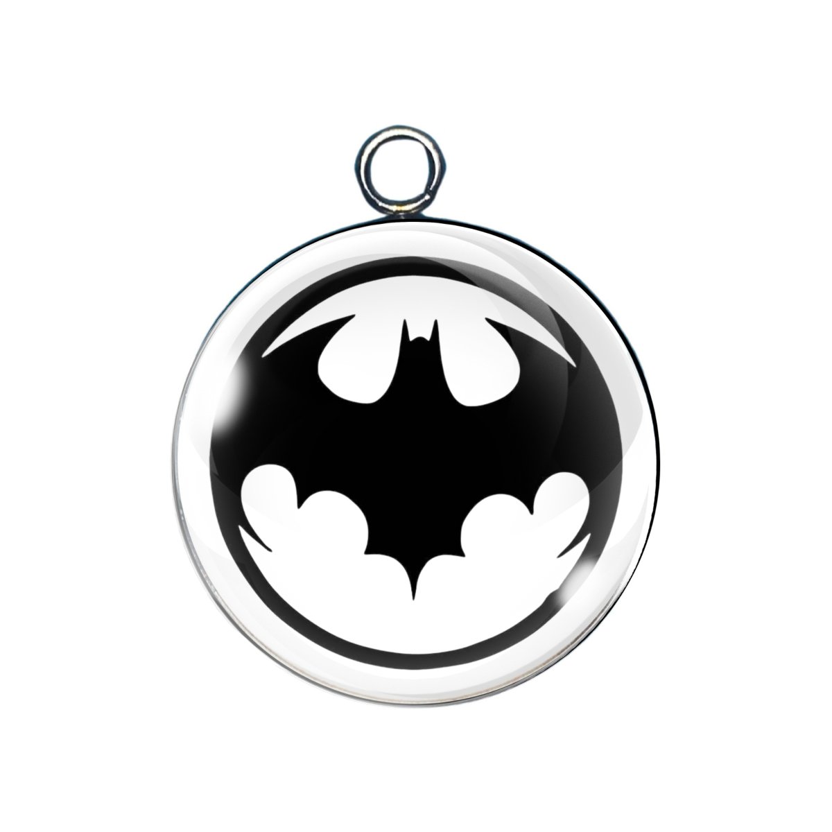  super hero themed glass cabochon charm