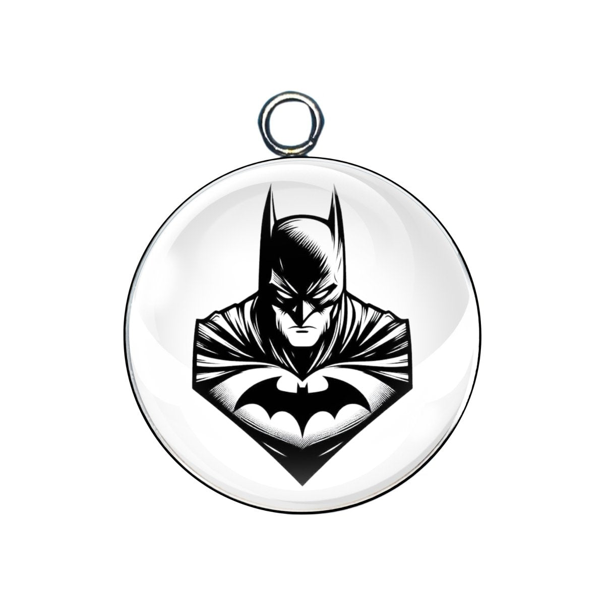  super hero themed glass cabochon charm