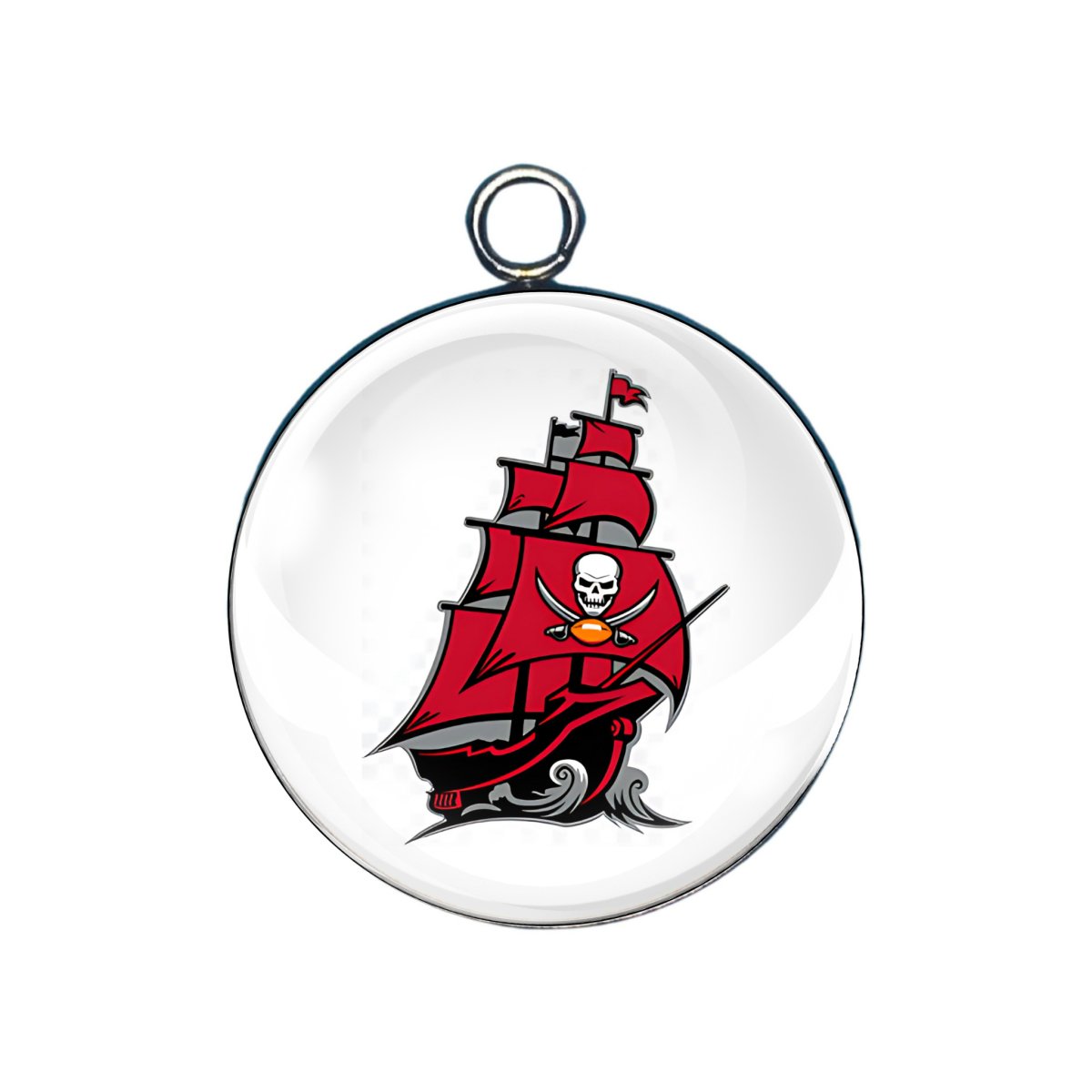 tampa bay glass cabochon charm