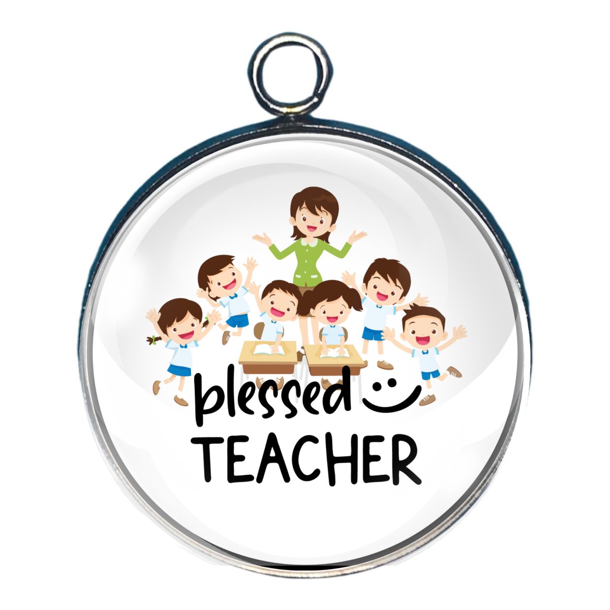 Teacher / Back to School 2 - Glass Cabochon Charms