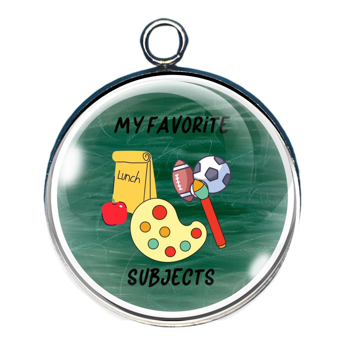 Teacher / Back to School 2 - Glass Cabochon Charms