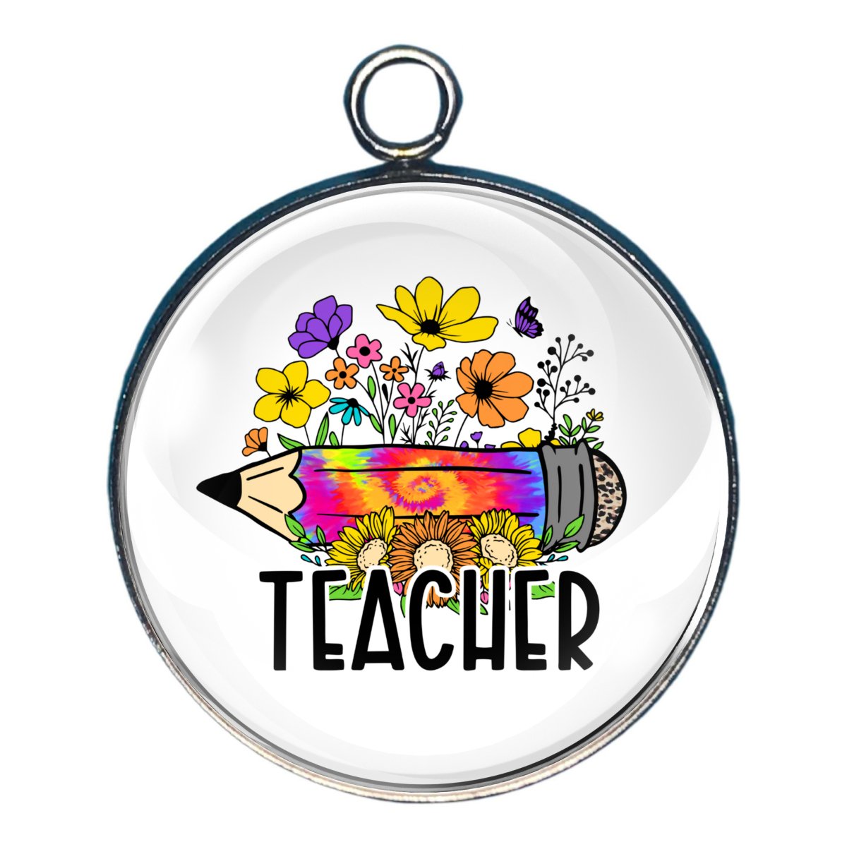 Teacher / Back to School 3 - Glass Cabochon Charms