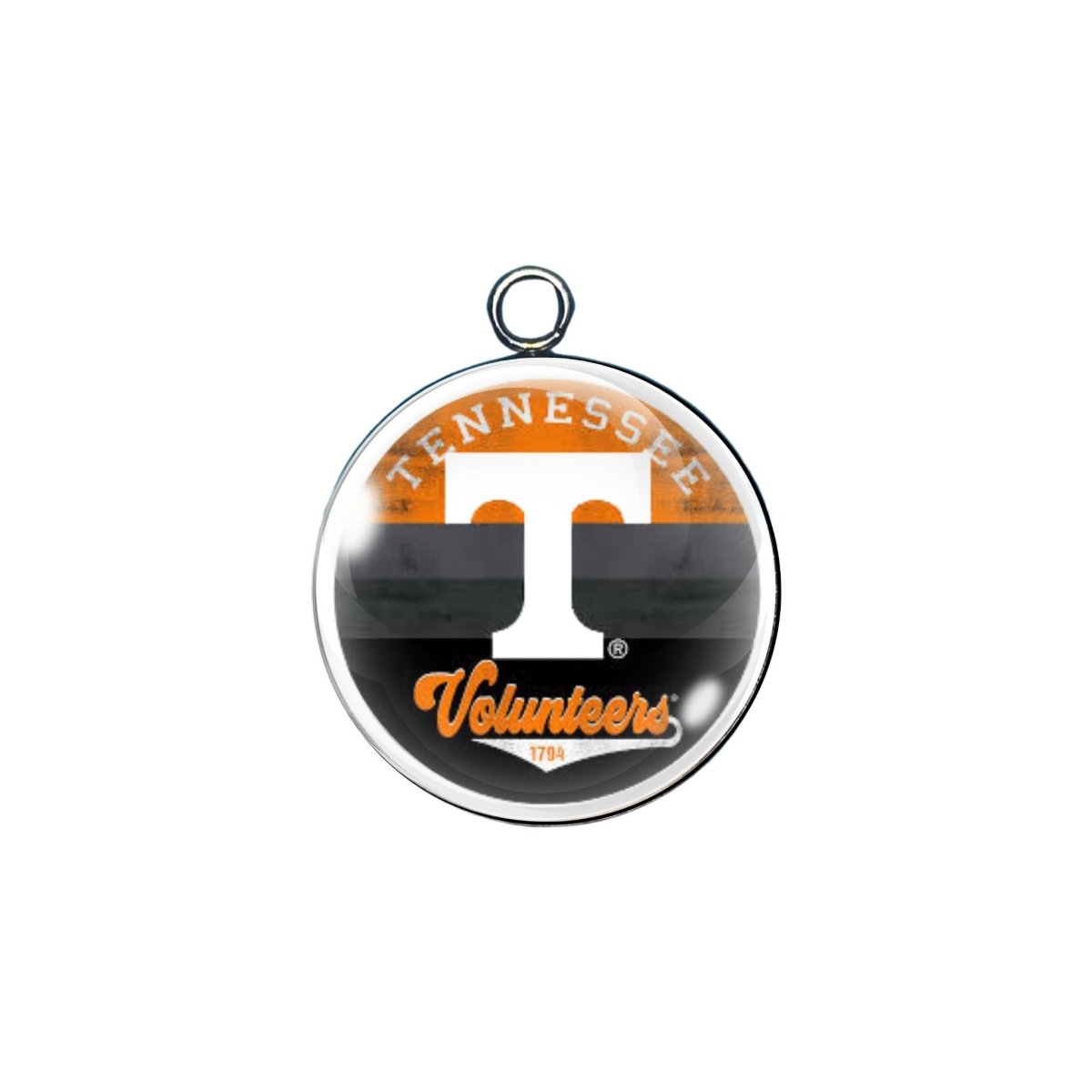 Tennessee Volunteers glass cabochon charm