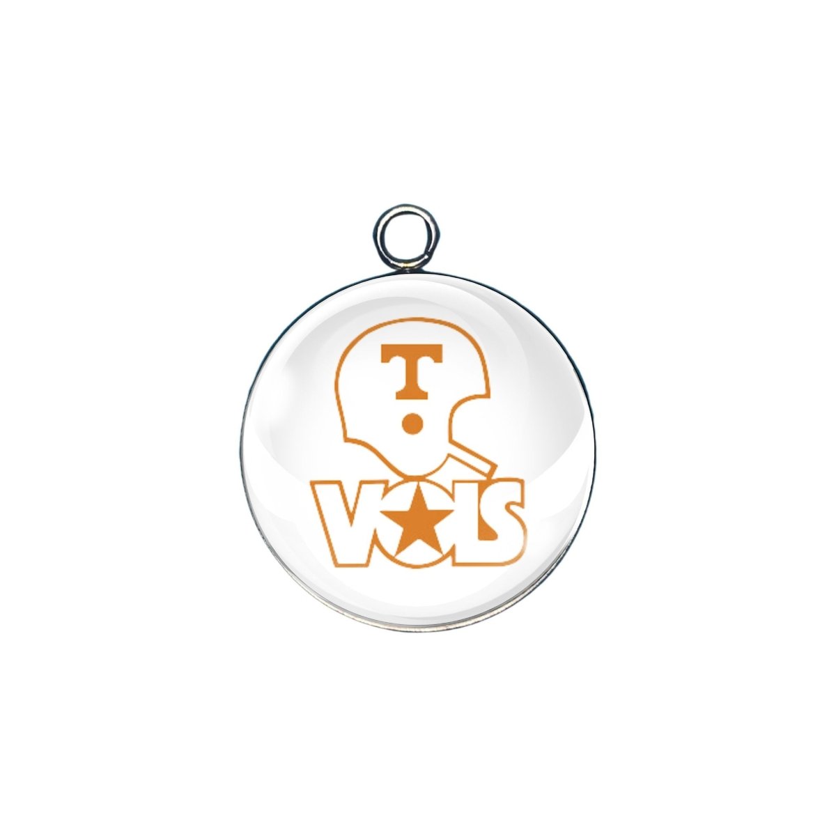 Tennessee Volunteers glass cabochon charm