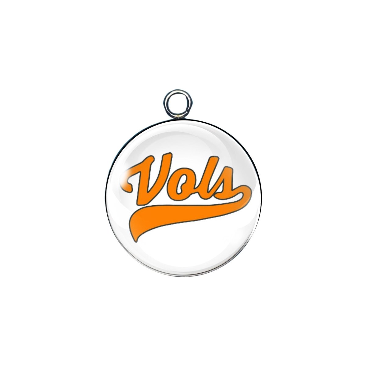 Tennessee Volunteers glass cabochon charm