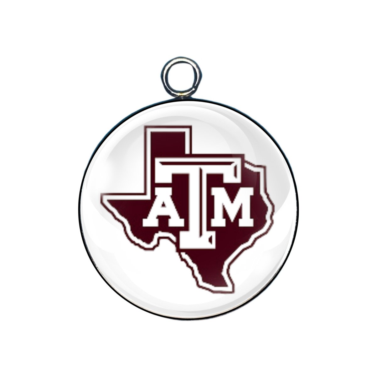  Texas A&M glass cabochon charm