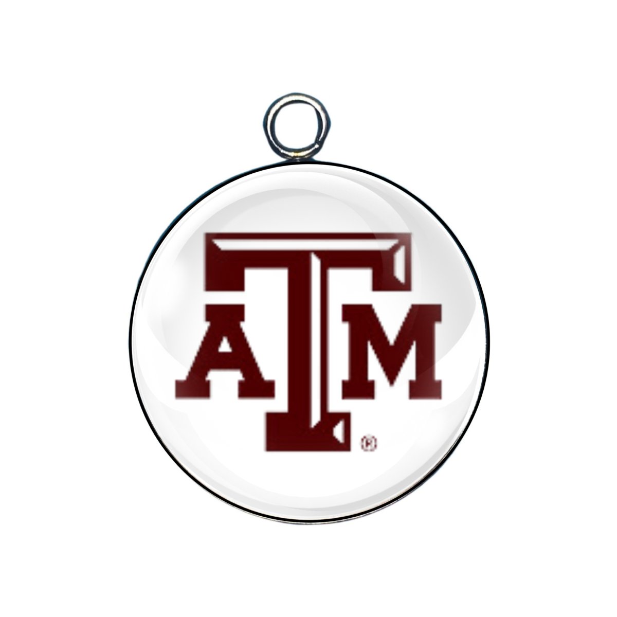  Texas A&M glass cabochon charm