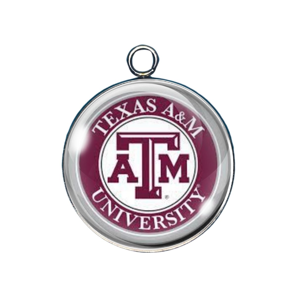  Texas A&M glass cabochon charm