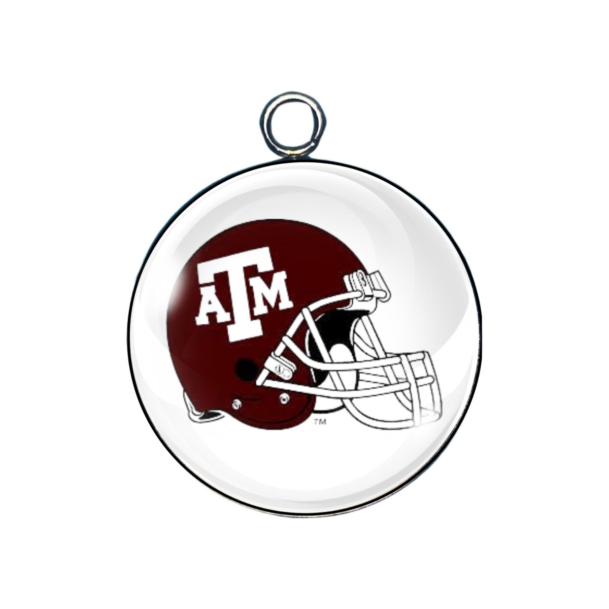  Texas A&M glass cabochon charm