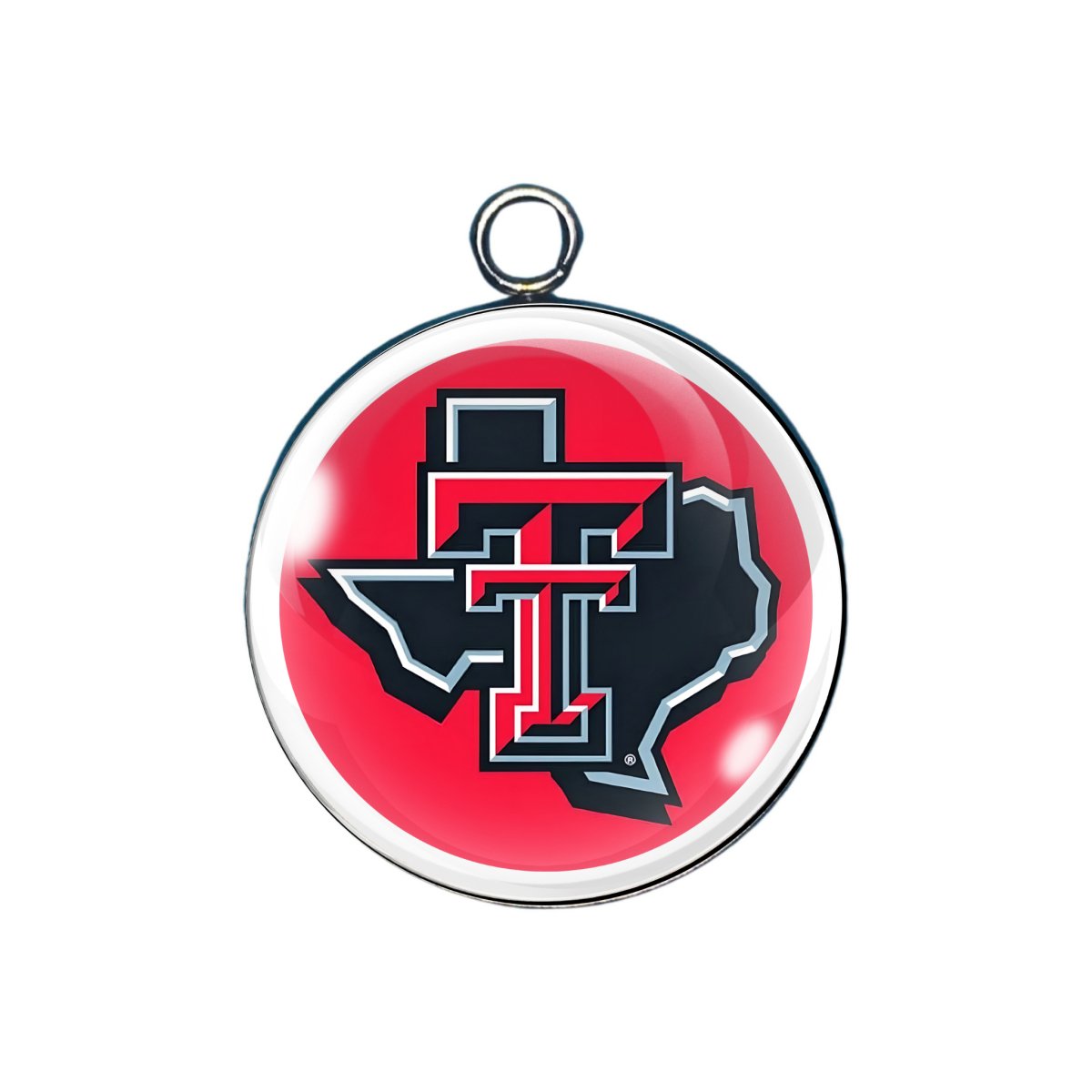 texas tech glass cabochon charm