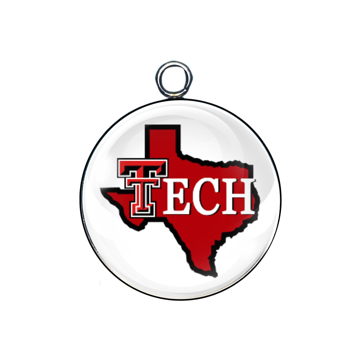 Texas Tech Glass Cabochon Charms