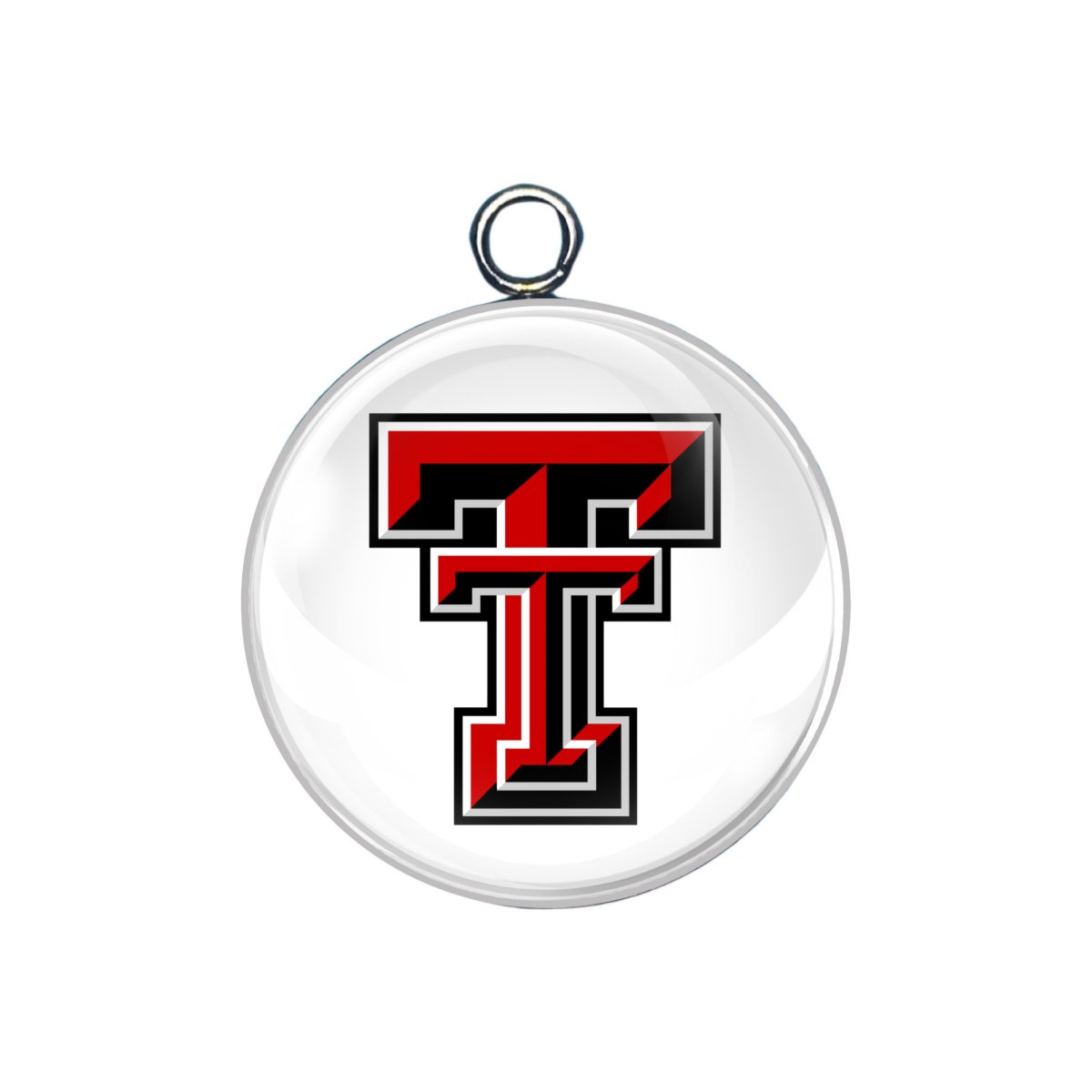 Texas Tech Glass Cabochon Charms