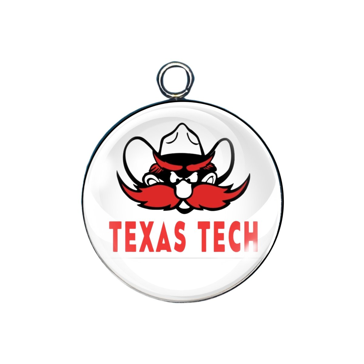 texas tech glass cabochon charm