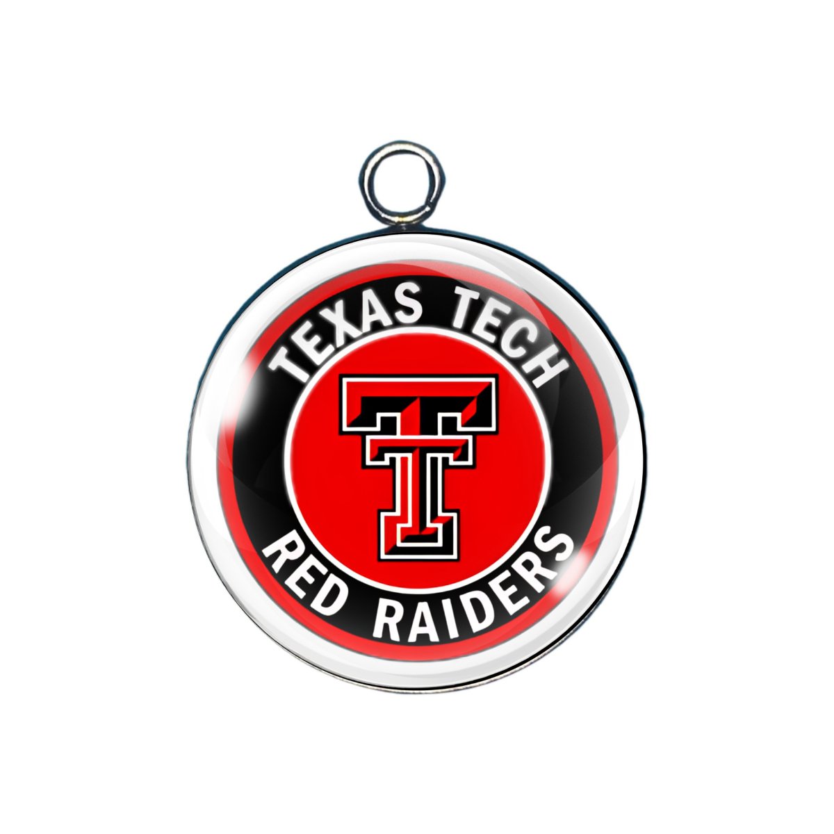 Texas Tech Glass Cabochon Charms