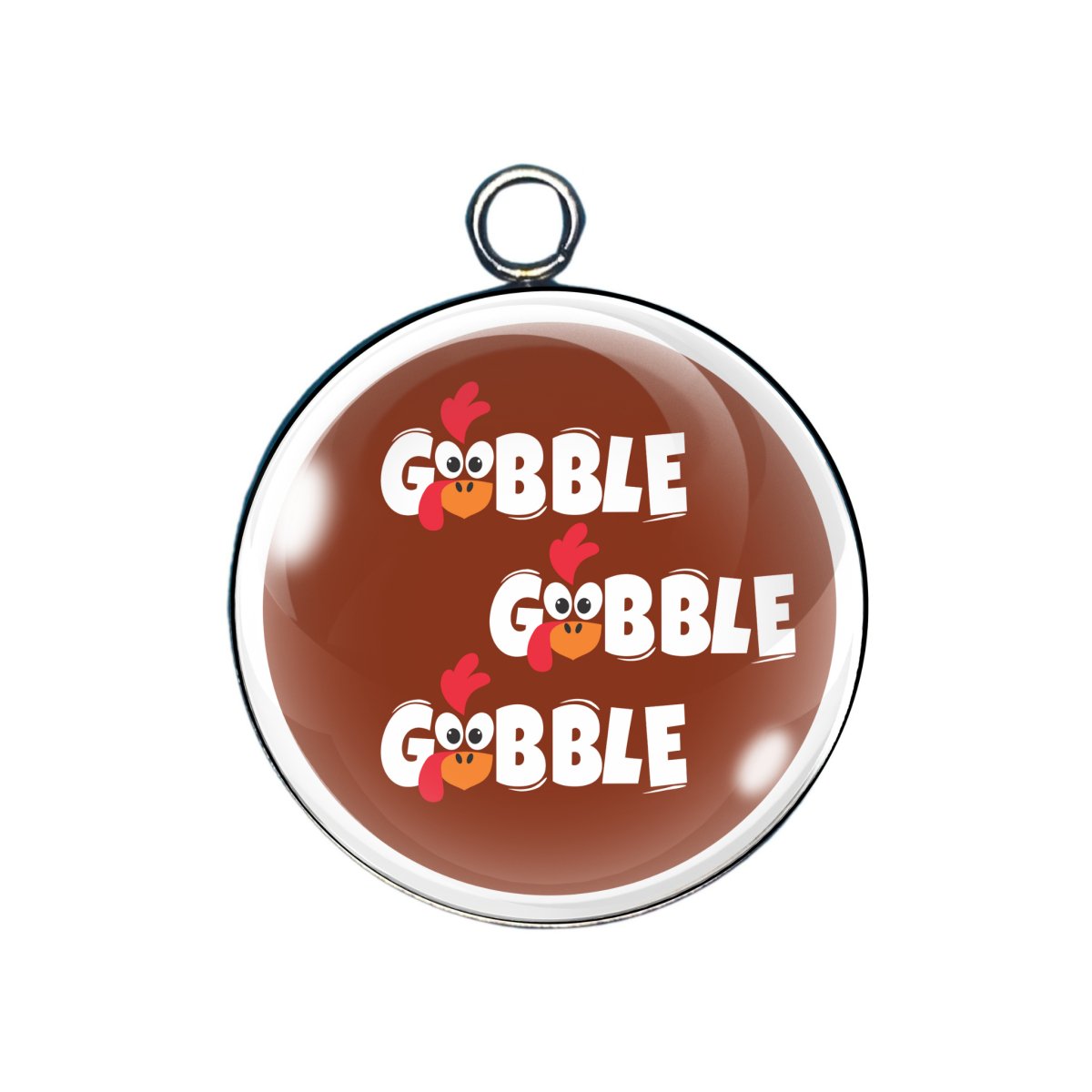 thanksgiving glass cabochon charm