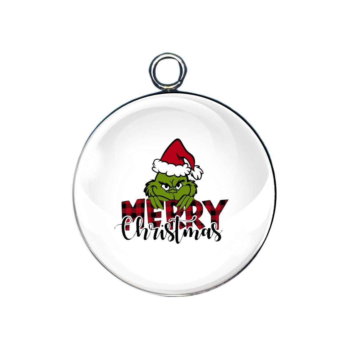 The Grinch Glass Cabochon Charms