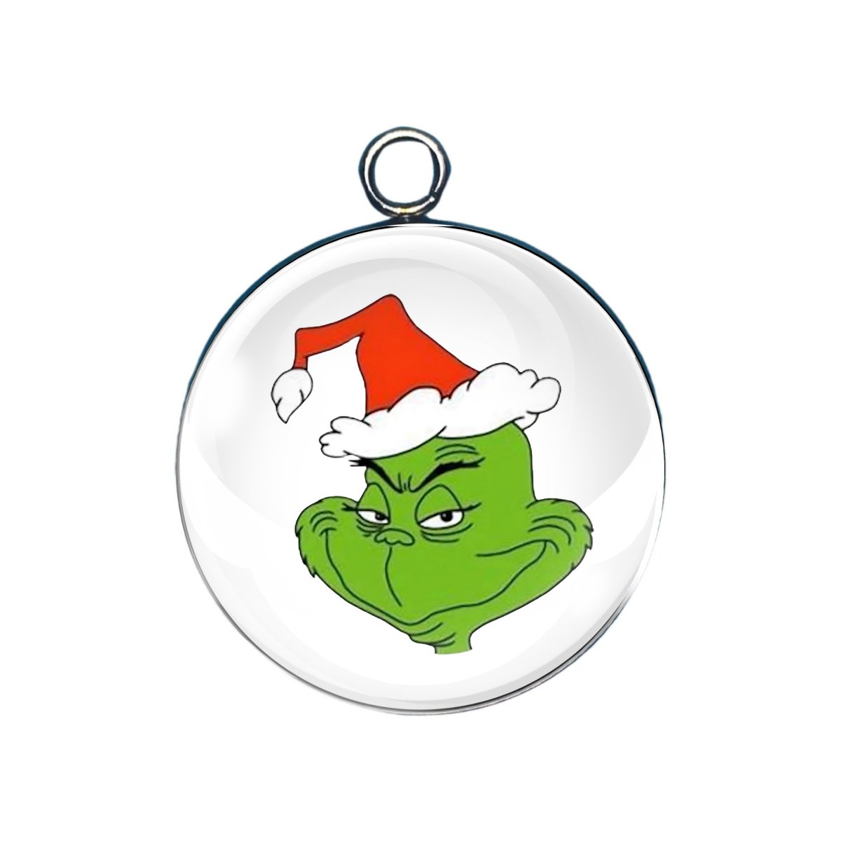 The Grinch Glass Cabochon Charms