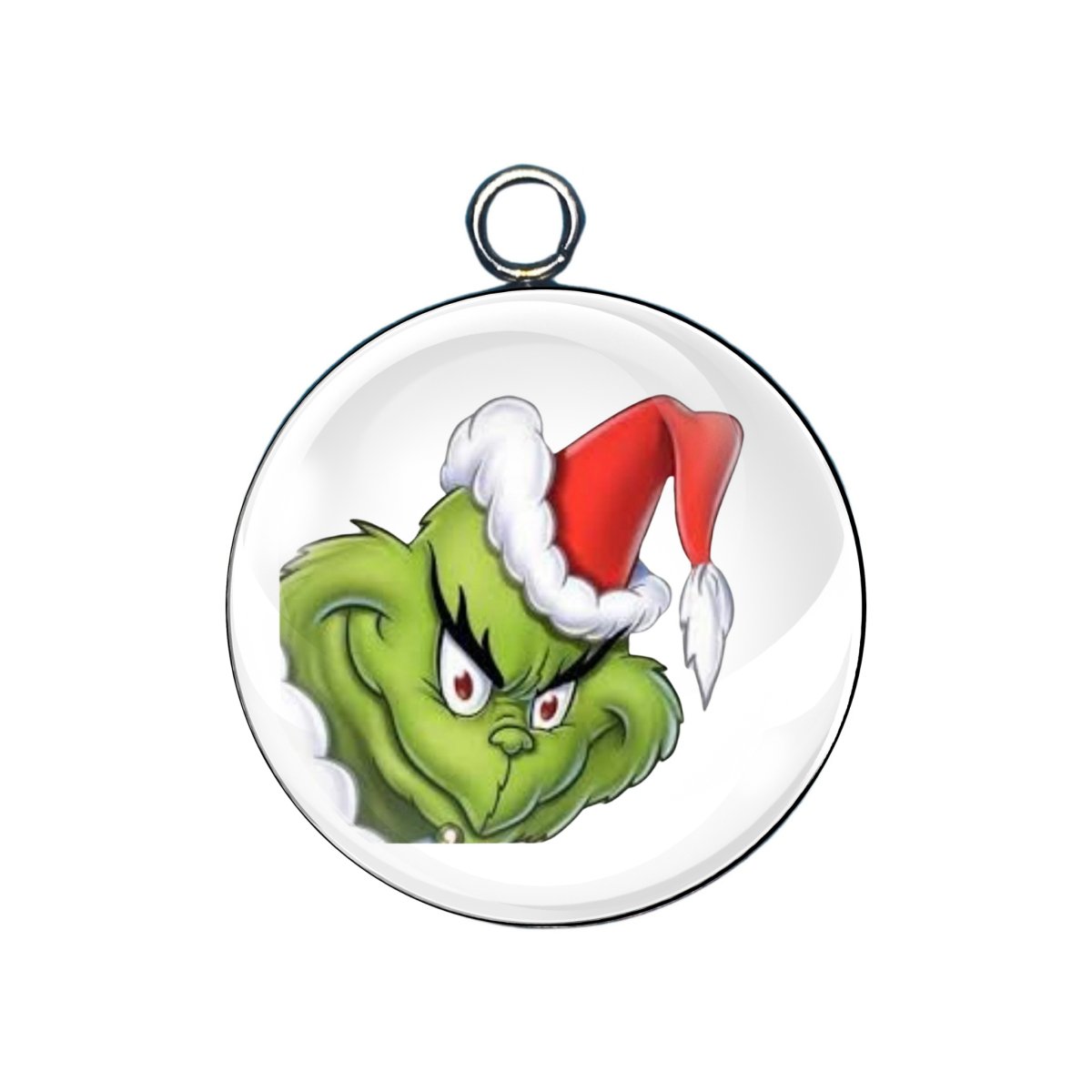 The Grinch Glass Cabochon Charms