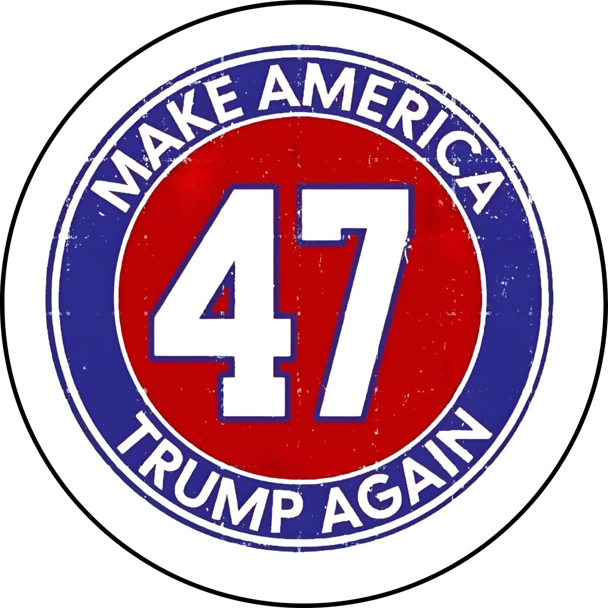 Make America trump again 47 glass cabochon charm