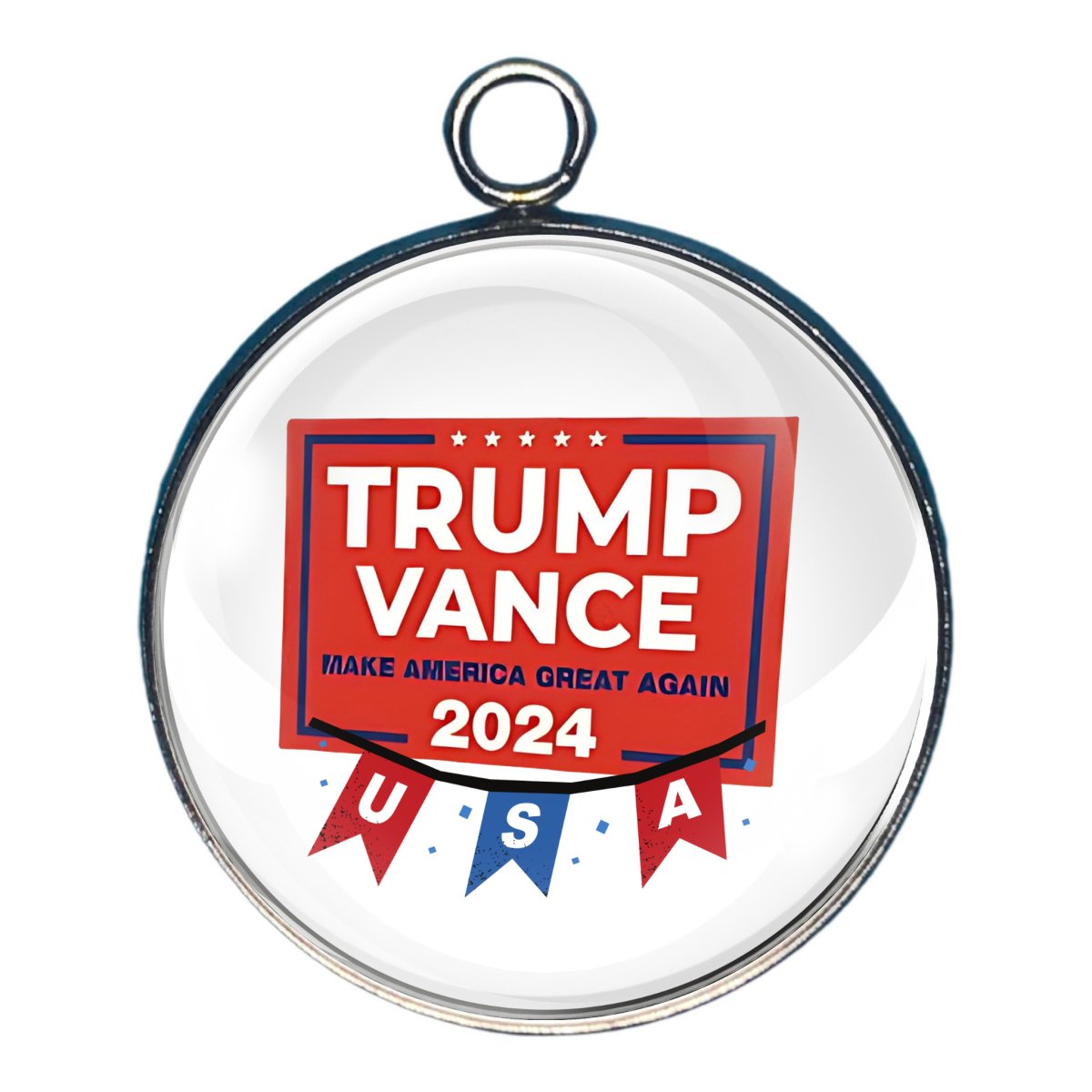 Charm depicting Trump Vance 2024 