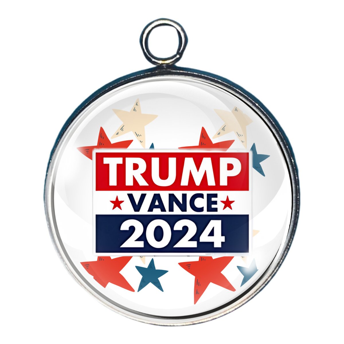 Charm depicting a Trump Vance 2024  for president sign