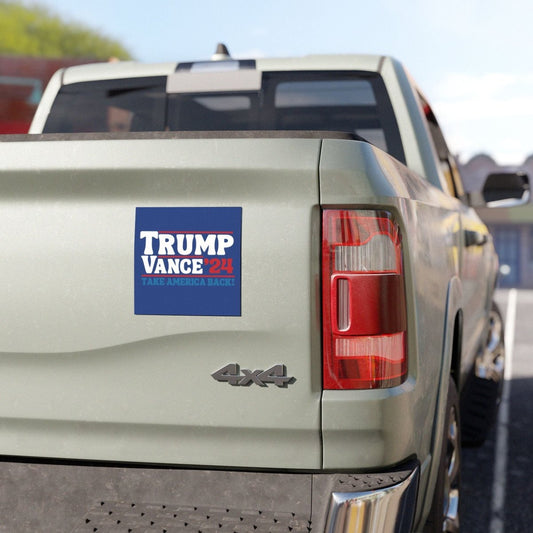 Trump Vance 2024: Take America Back; Car Magnet