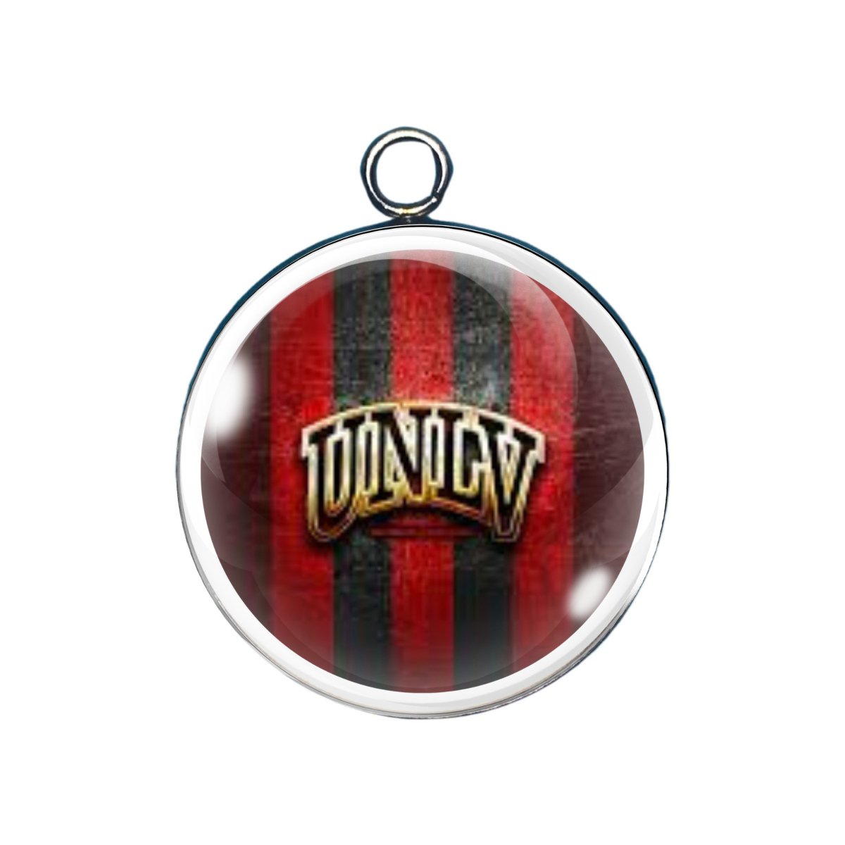 UNLV Rebel glass cabochon charm