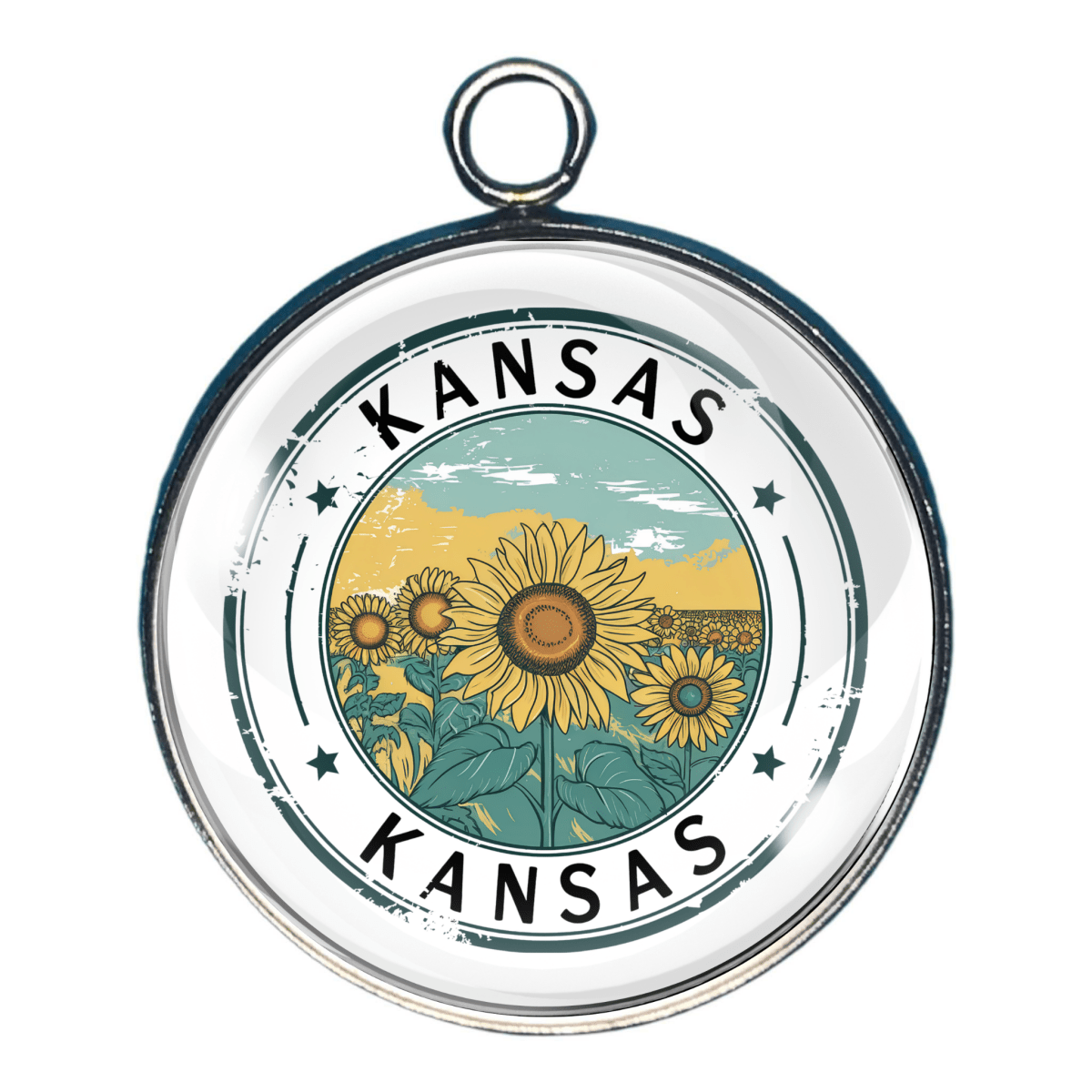 USA State Travel Charms, 50 Vintage State Stamp Collection Charms
