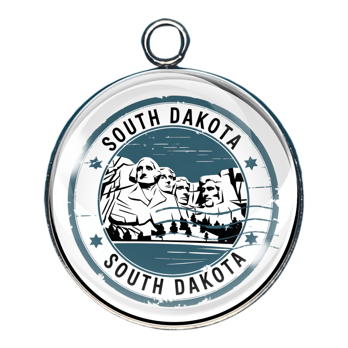 USA State Travel Charms, 50 Vintage State Stamp Collection Charms