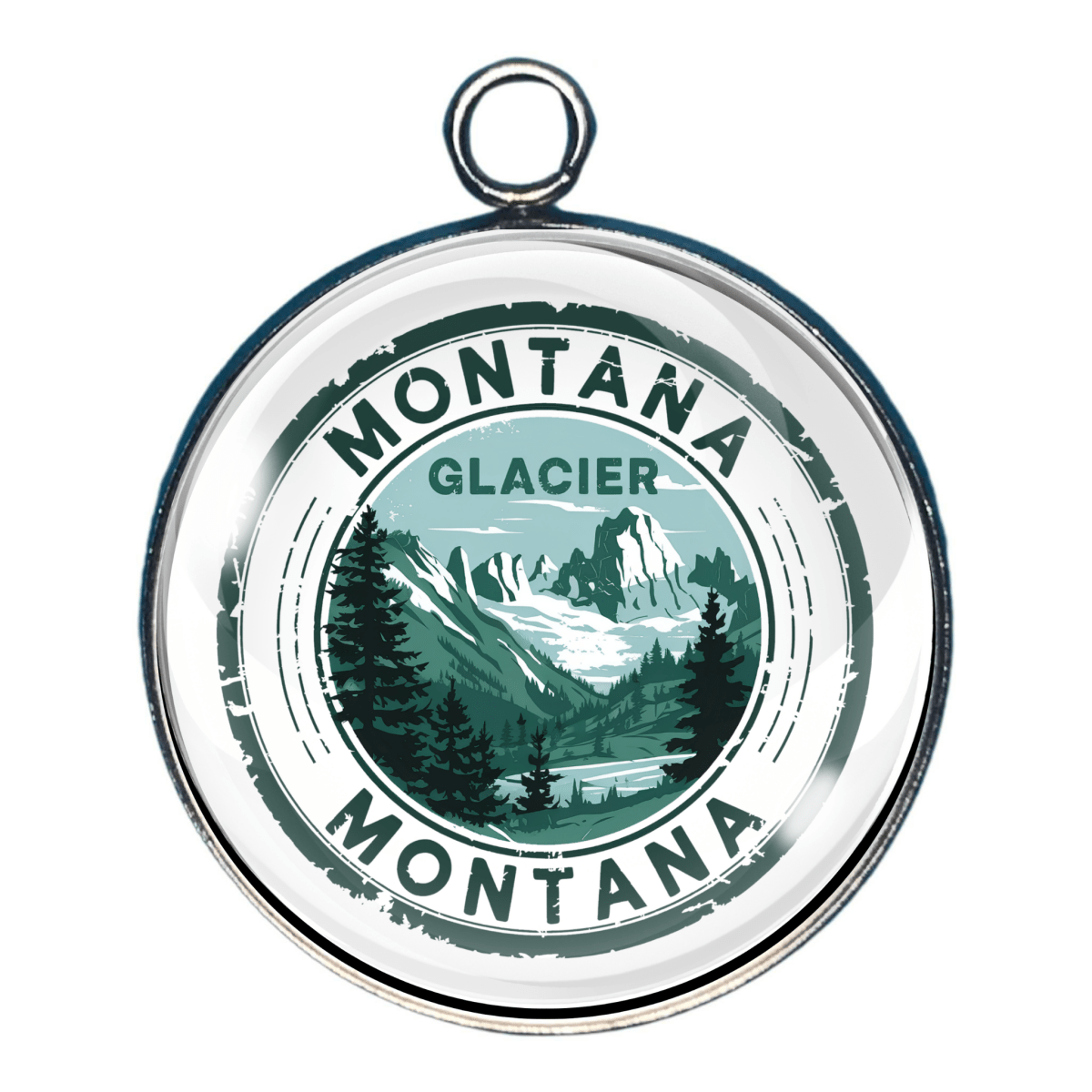 USA State Travel Charms, 50 Vintage State Stamp Collection Charms