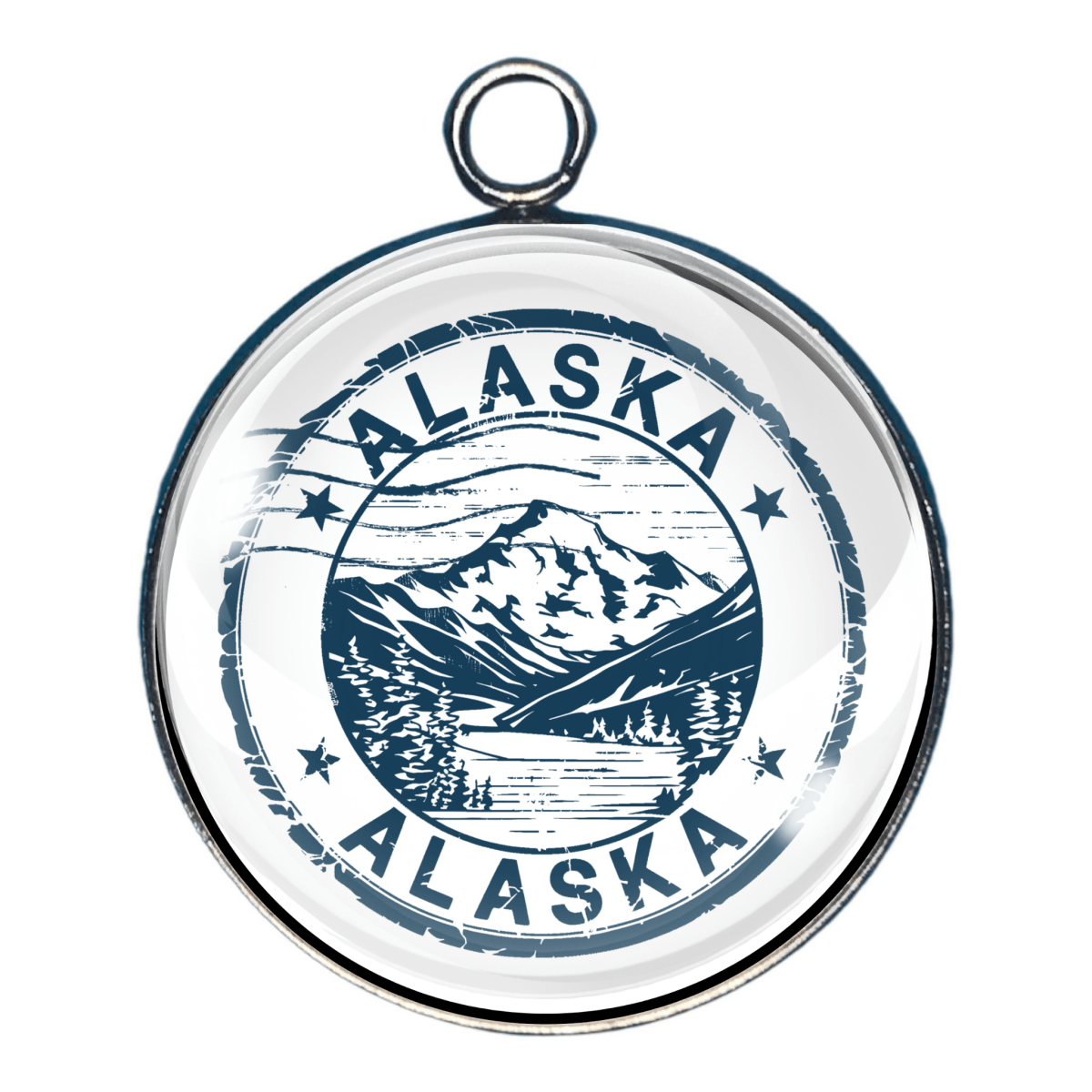 USA State Travel Charms, 50 Vintage State Stamp Collection Charms