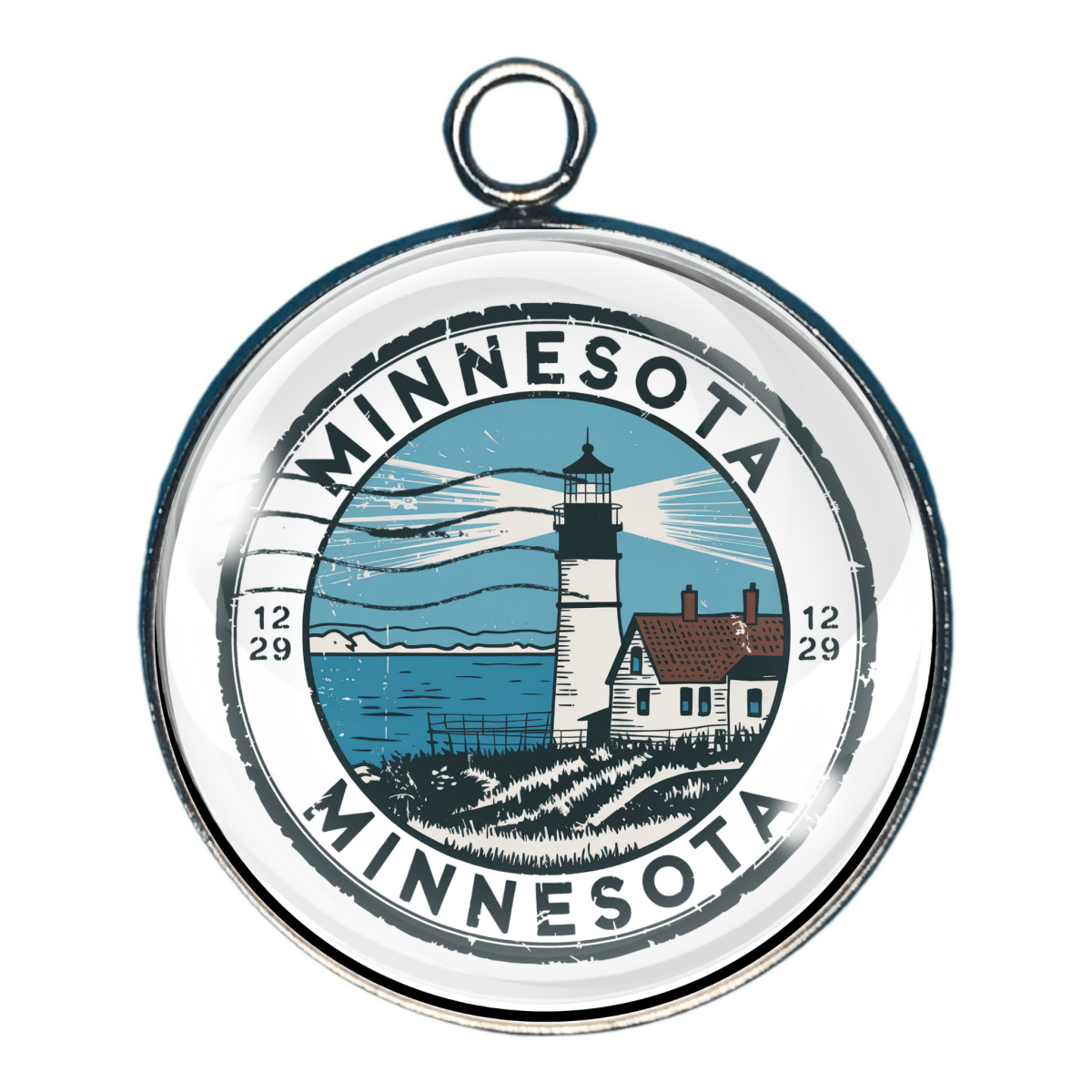 USA State Travel Charms, 50 Vintage State Stamp Collection Charms