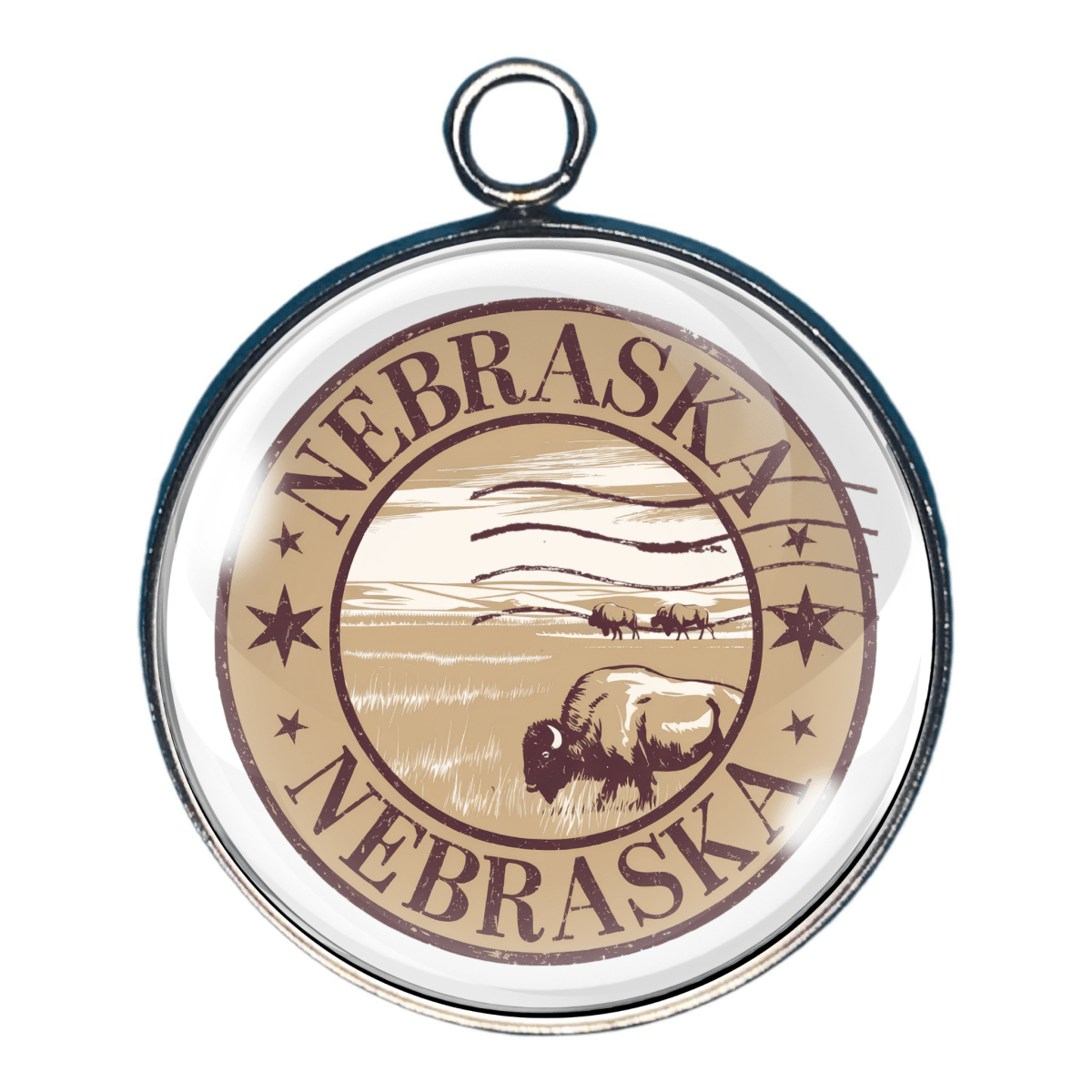 USA State Travel Charms, 50 Vintage State Stamp Collection Charms