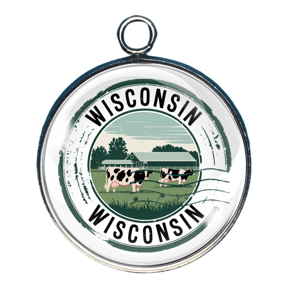 USA State Travel Charms, 50 Vintage State Stamp Collection Charms