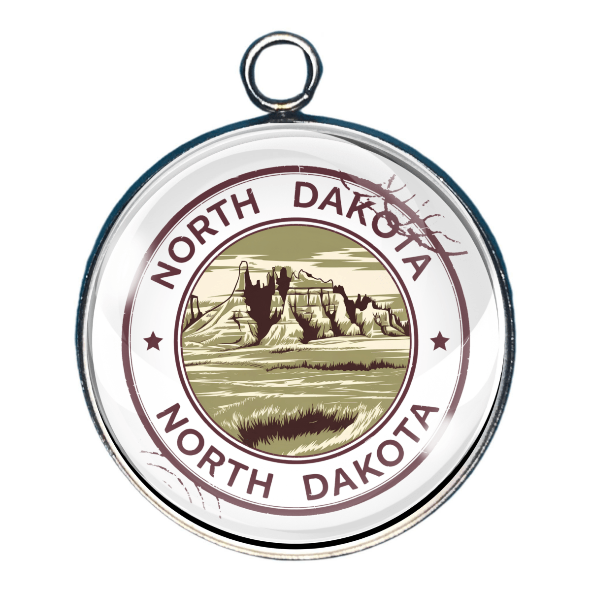USA State Travel Charms, 50 Vintage State Stamp Collection Charms