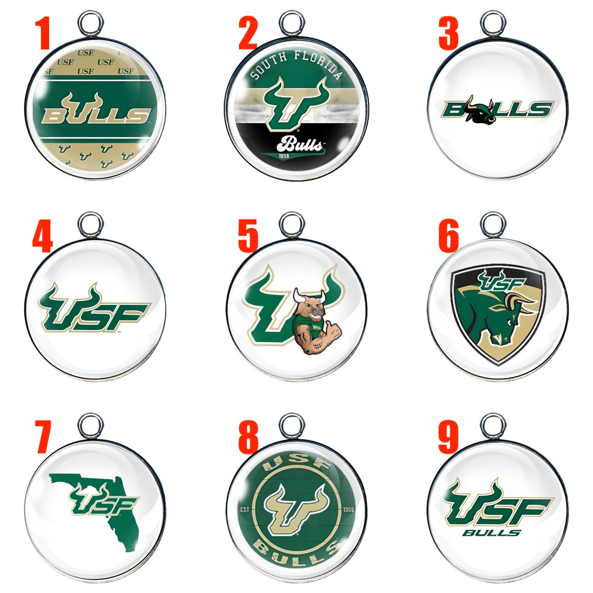 USF Bulls Charms