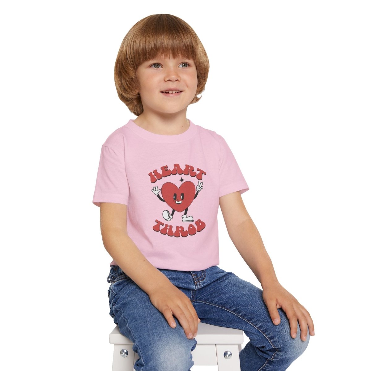 Valentine Heart Throb Toddler T-shirt, Adorable Kids Valentine Shirt